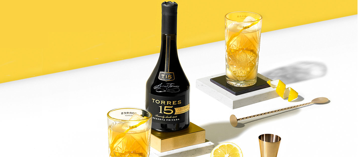 TORRES Brandy Liqueur Black Rubber Square Spill Bar Mat 13 3/4" X 13 3/4"  TB 